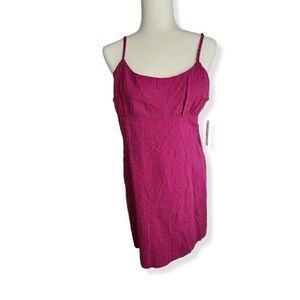 Wild Fable Purple Empire waistline  Linen Blend Dress XL